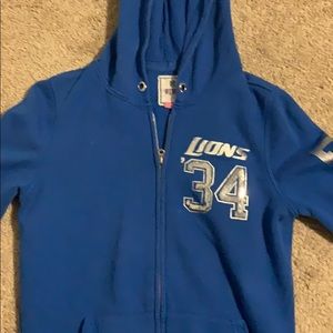 Victoria secret pink nfl collection lions zip up